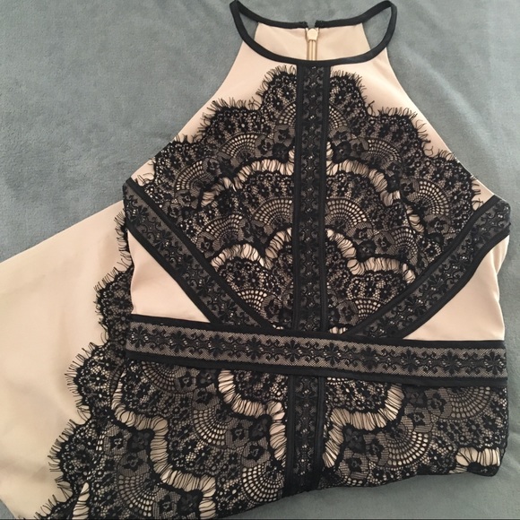 bebe Dresses & Skirts - Bebe lace halter dress